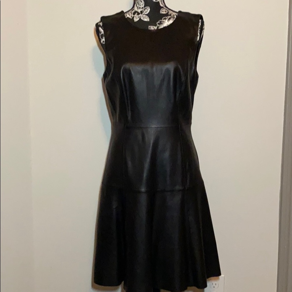 Antonio Melani 100%leather dress (new) size 6